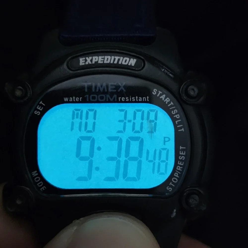 Timex Expedition 866 Men's Watch 39MM NEW Dark Blue Nylon Bands‎ New Battery